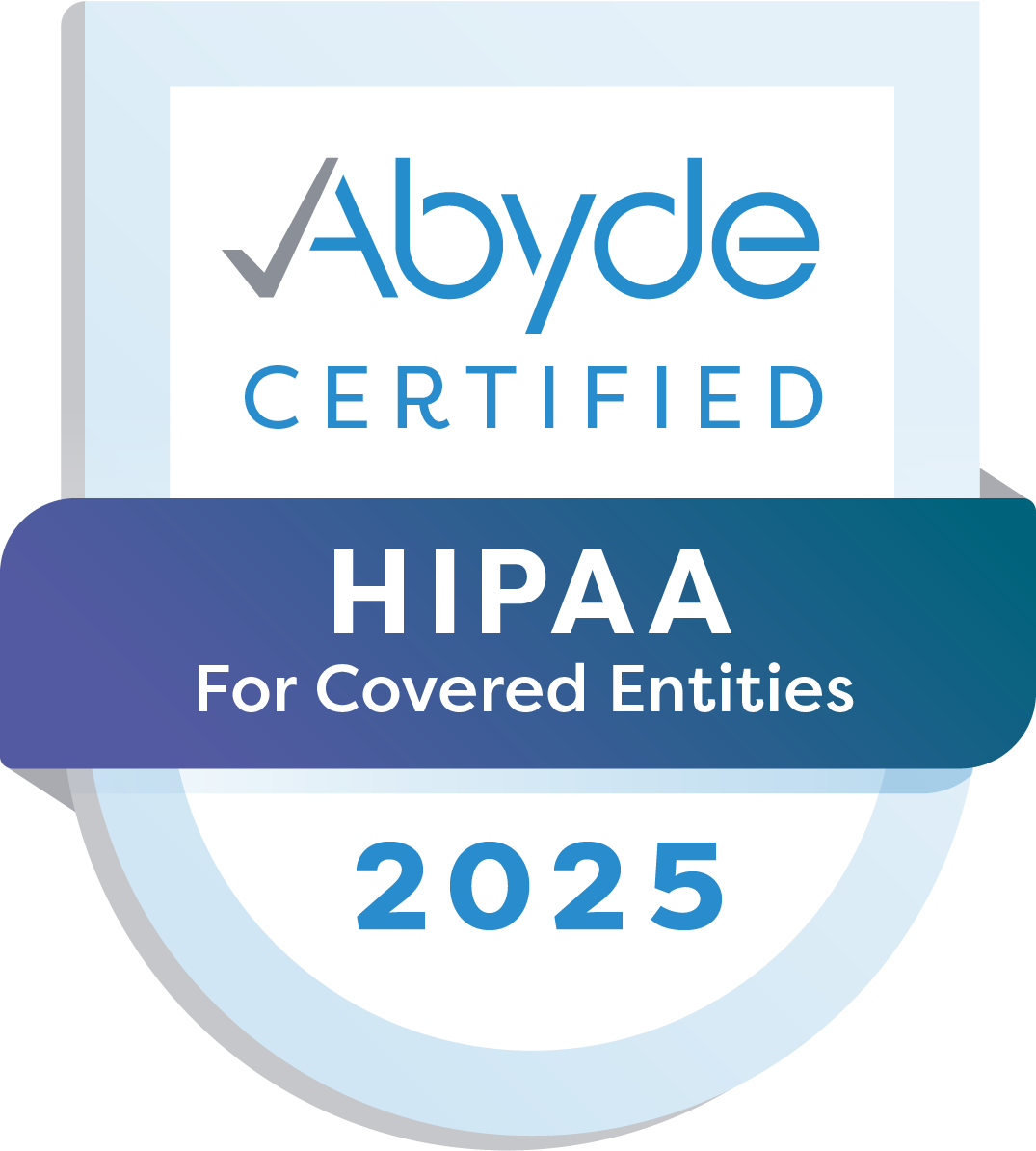 Abyde-HIPAA for Covered Entities Certified Badge-2025